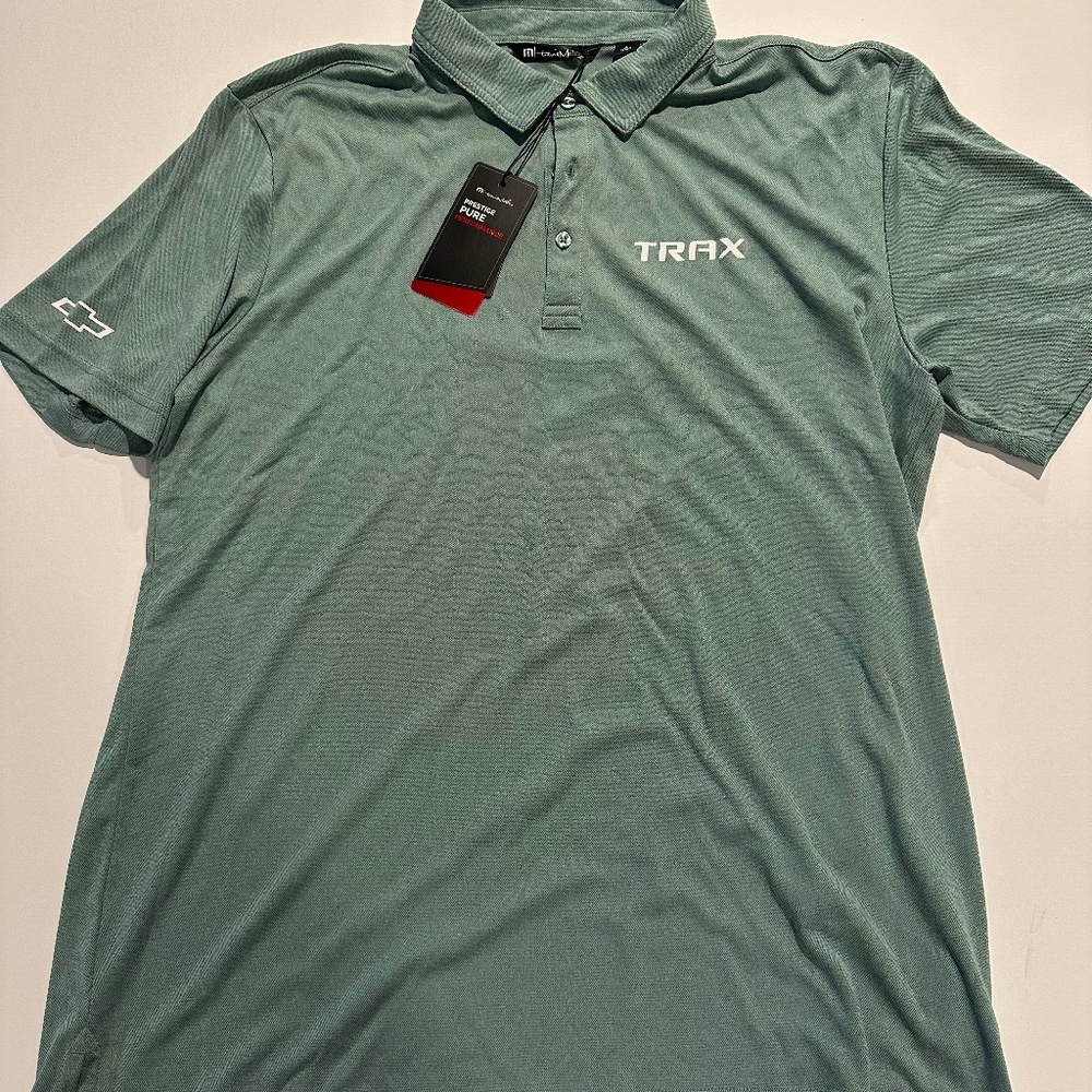 Travis Mathew/Chevrolet - Coto Perf. Polo - Beryl Green Heather - Size Large